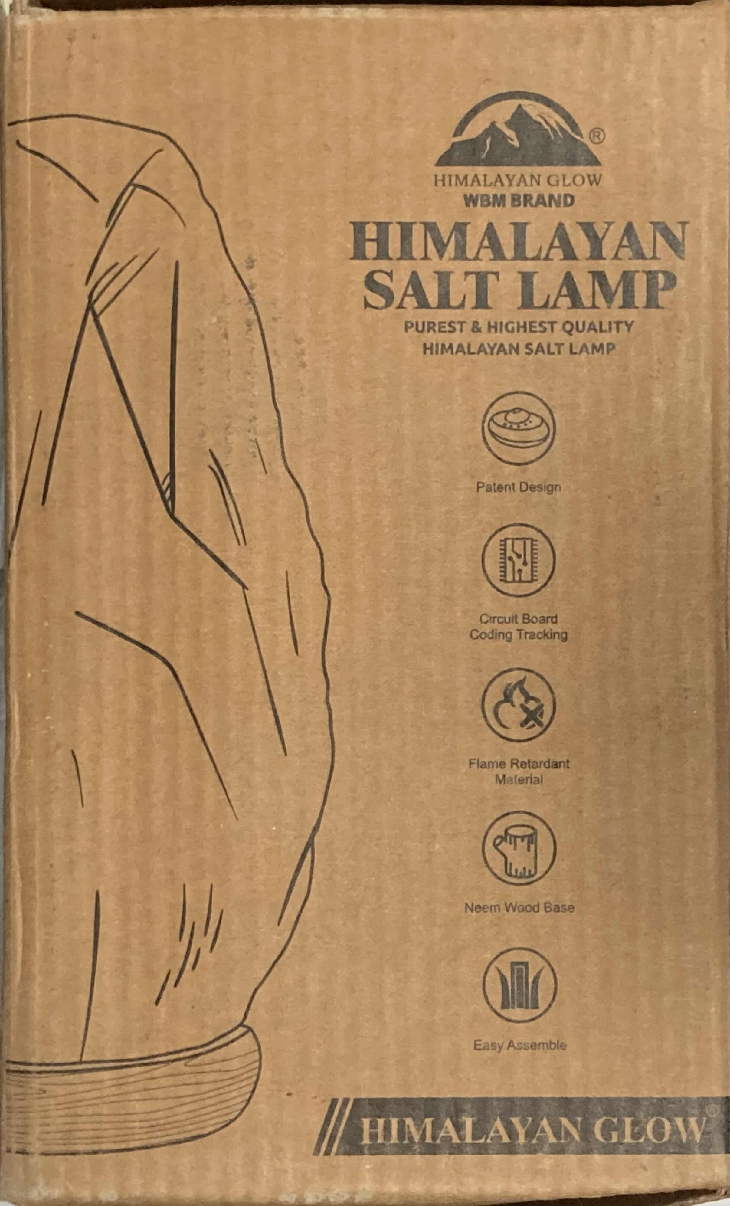 View 4 of HIMALAYAN GLOW WBM HIMALAYAN SALT LAMP W DIMMER SWITCH 5” X 5” H9”
