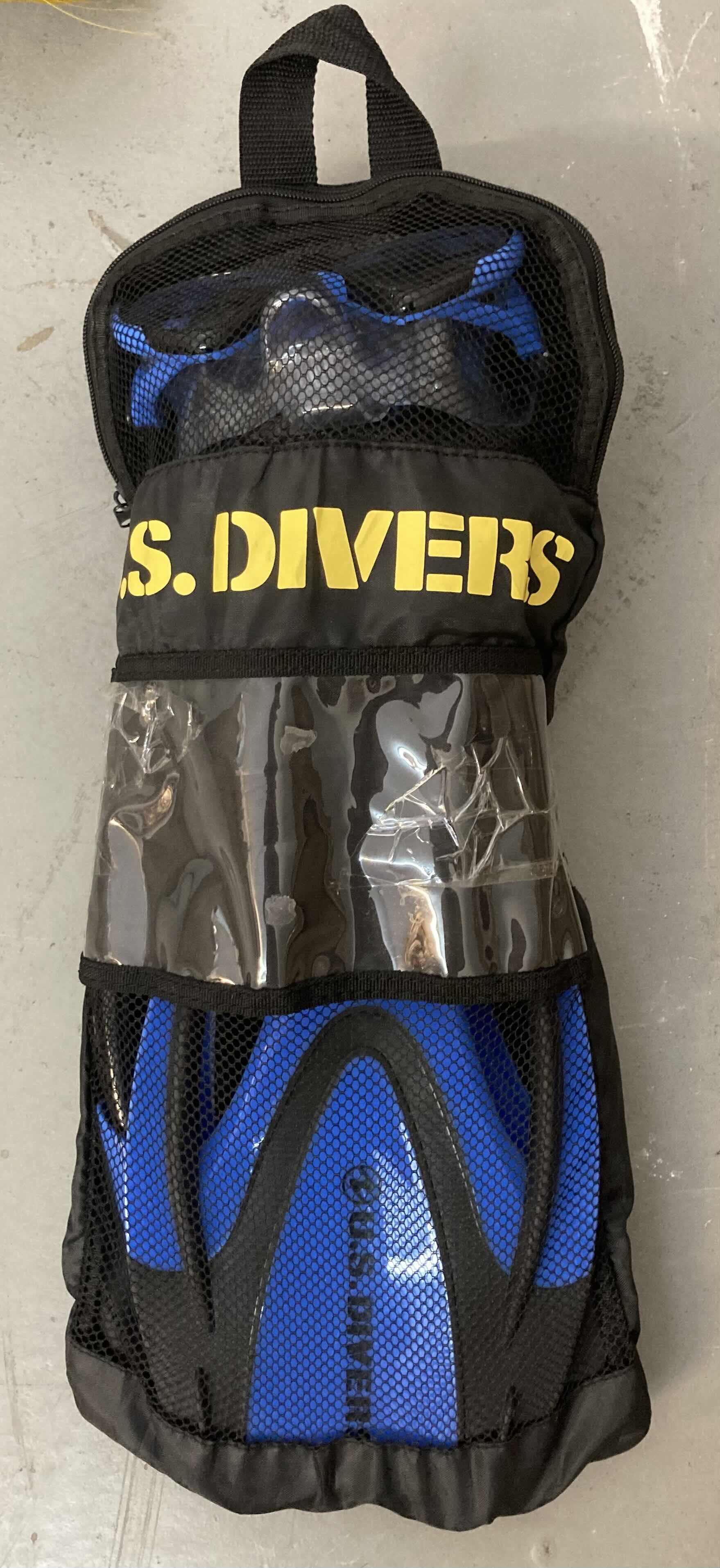 Photo 1 of U.S. DIVERS PROFLEX SNORKELING FINS, MASK, & SNORKEL SET JR SIZE M 1-4