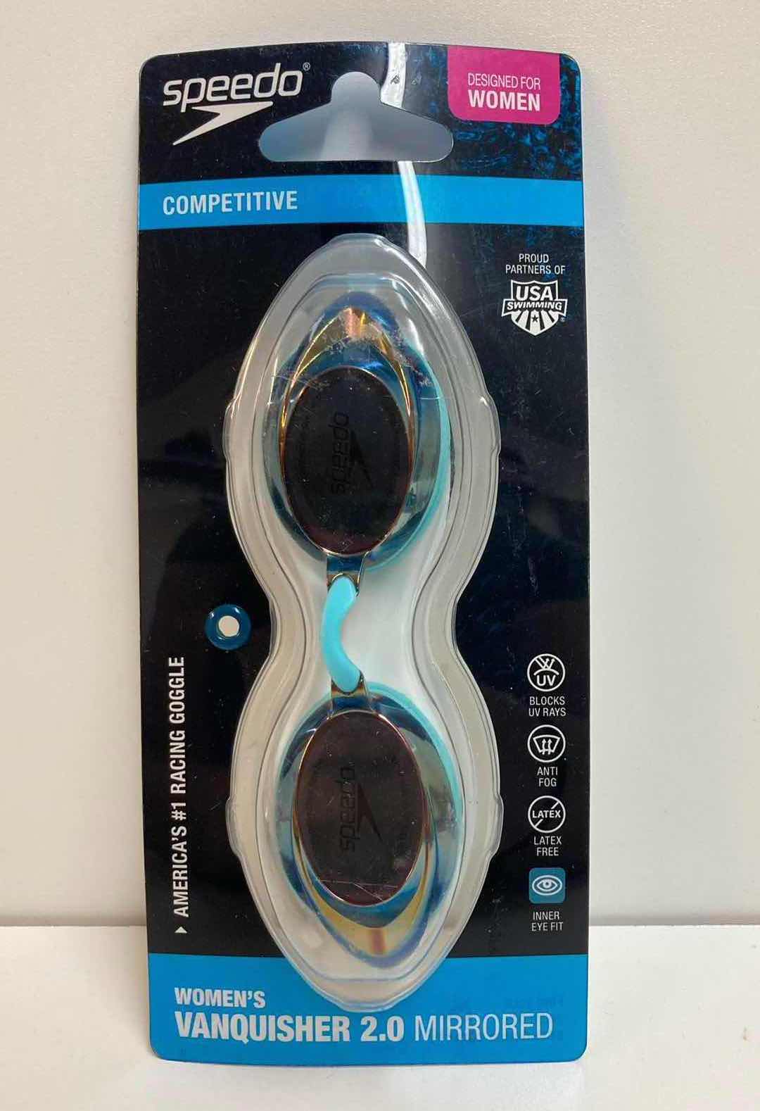 Photo 1 of SPEEDO COMPETITIVE VANQUISHER 2.0 MIRRORED GOGGLES WOMEN’S FIT