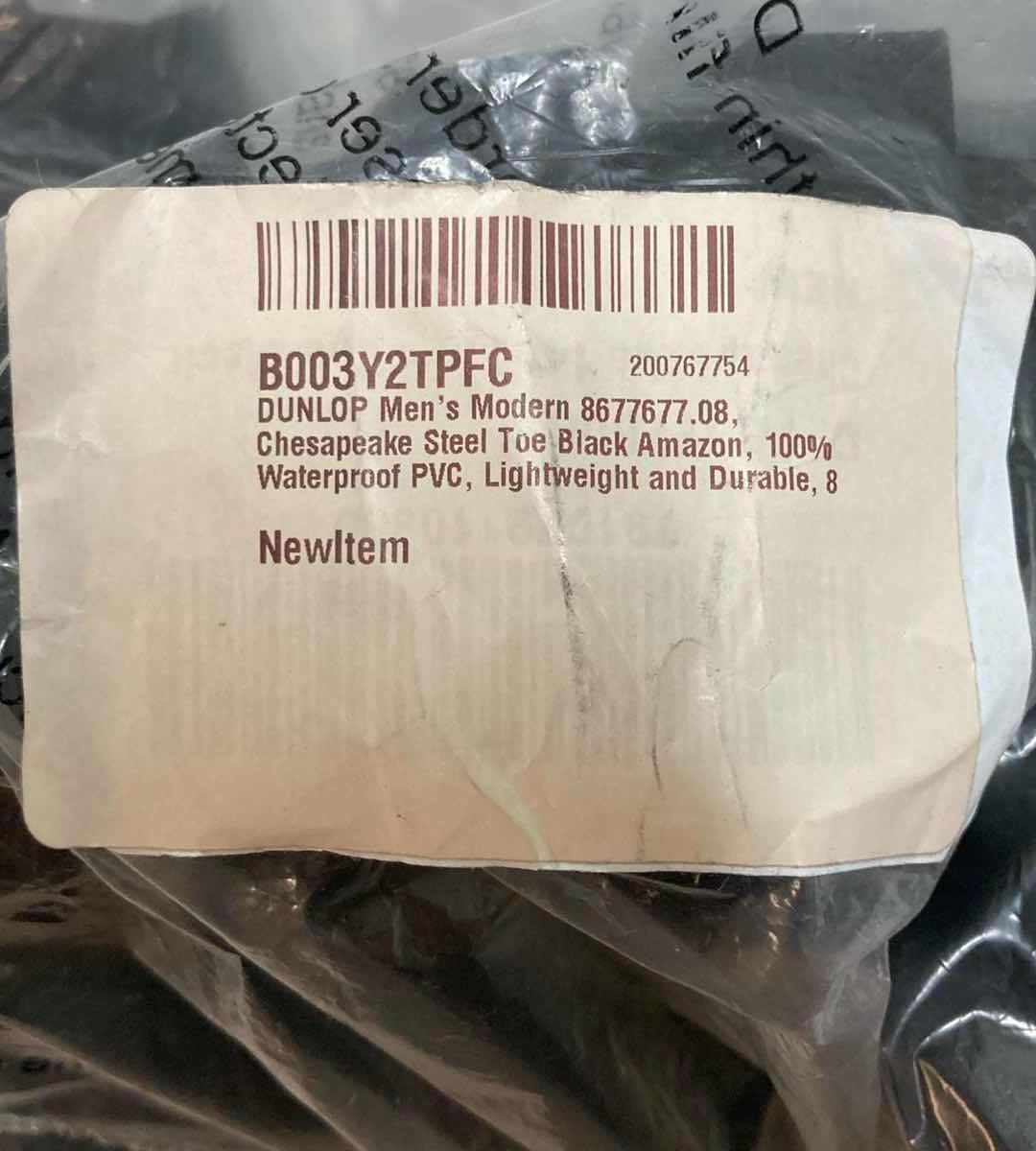 Photo 1 of DUNLOP STEEL TOE WATERPROOF PROTECTIVE BOOTS MEN’S SIZE 8 / WOMEN’S SIZE 10