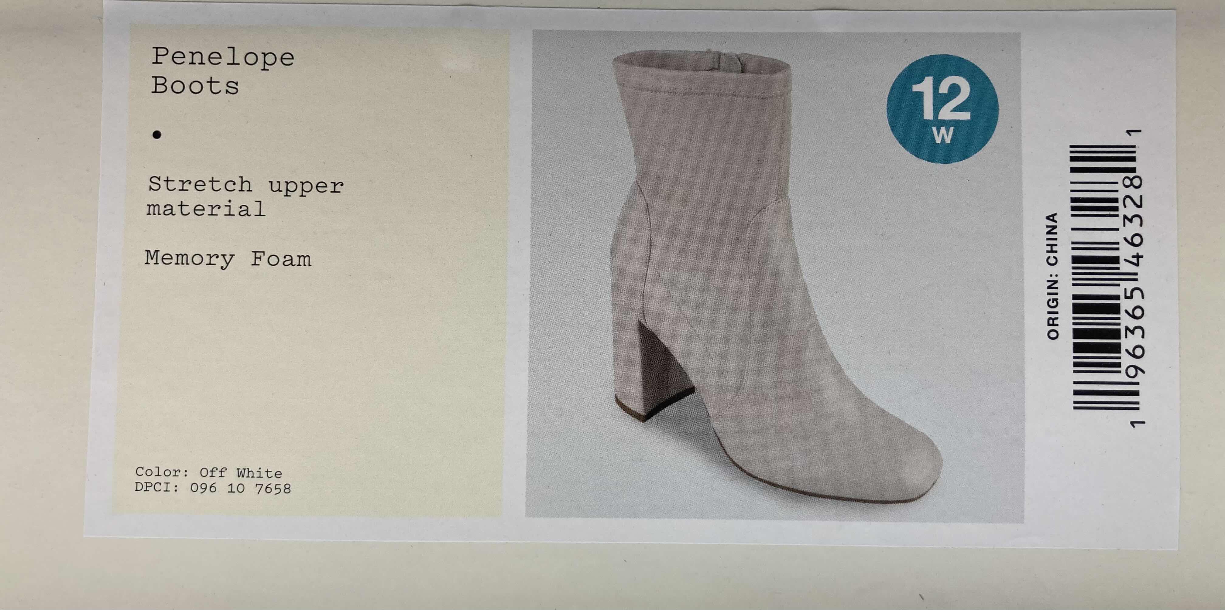 Photo 1 of A NEW DAY PENELOPE OFF WHITE MEMORY FOAM BOOTS WOMEN’S SIZE 12