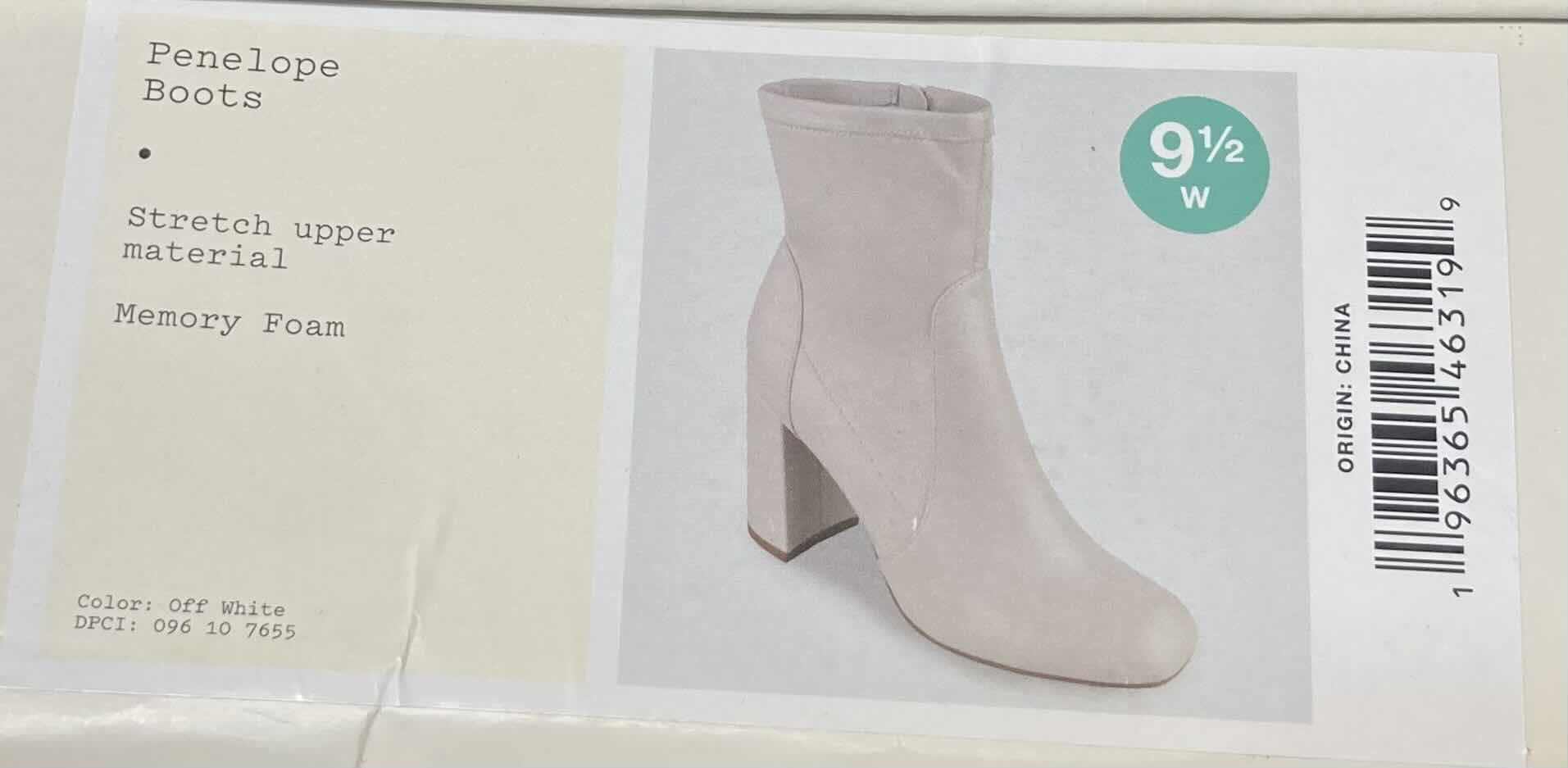 Photo 1 of A NEW DAY PENELOPE OFF WHITE MEMORY FOAM BOOTS WOMEN’S SIZE 9.5