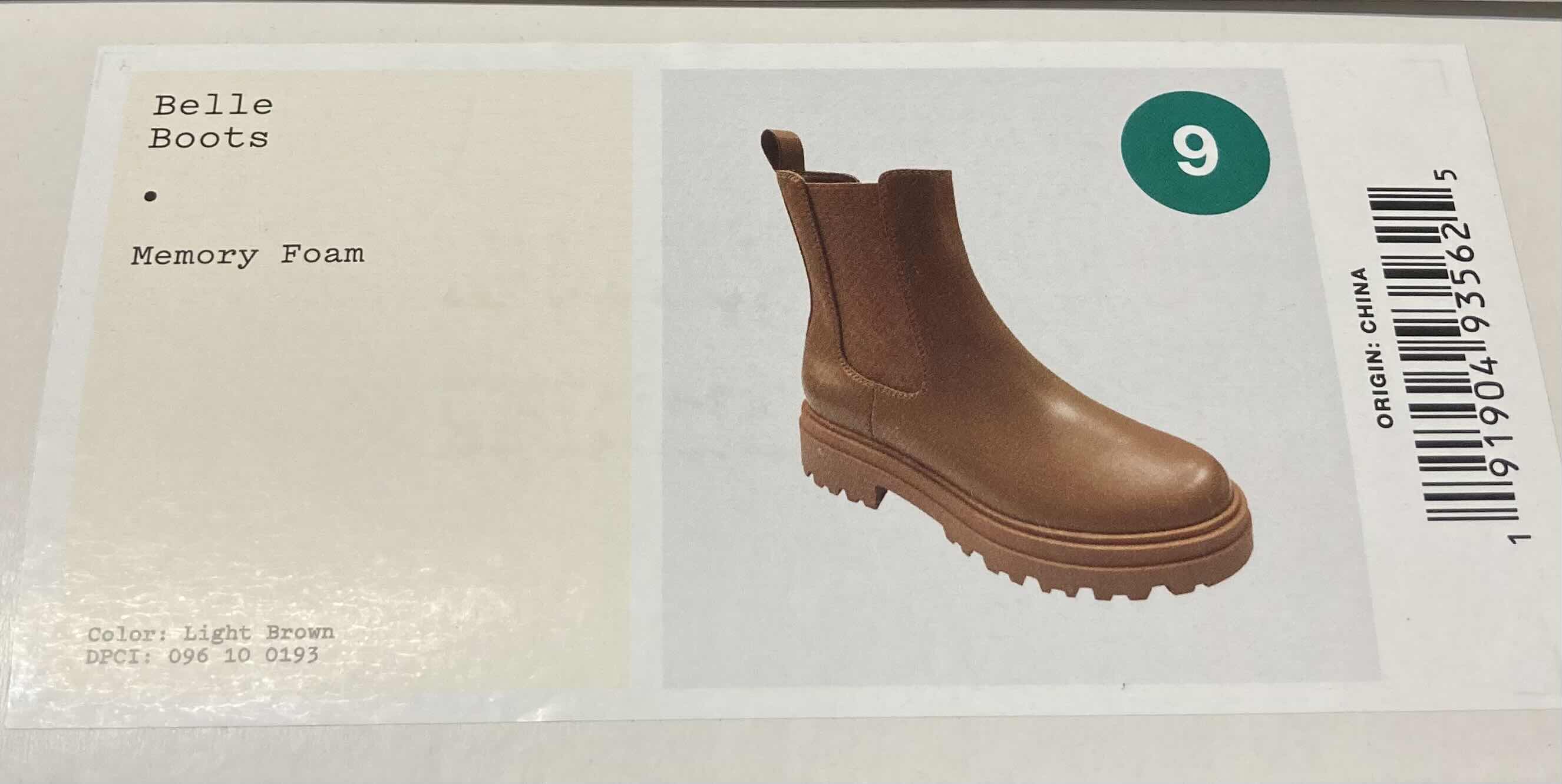 Photo 1 of A NEW DAY BELLE LIGHT BROWN MEMORY FOAM BOOTS WOMEN’S SIZE 9