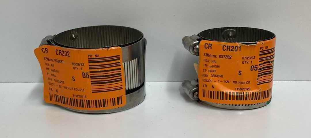 Photo 1 of MASTER FLOW GALVANIZED STEEL DUCT PARTS- COUPLINGS 1”-2” (SET OF 26)