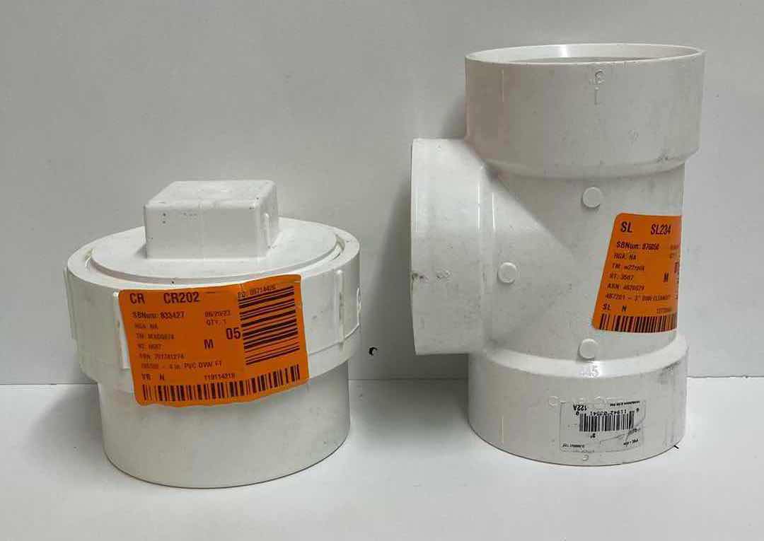 Photo 1 of CHARLOTTE PARTS- CLEANOUTS, ELBOWS, COUPLING, & CONNECTOR SIZES 3”-4” (SET OF 9)