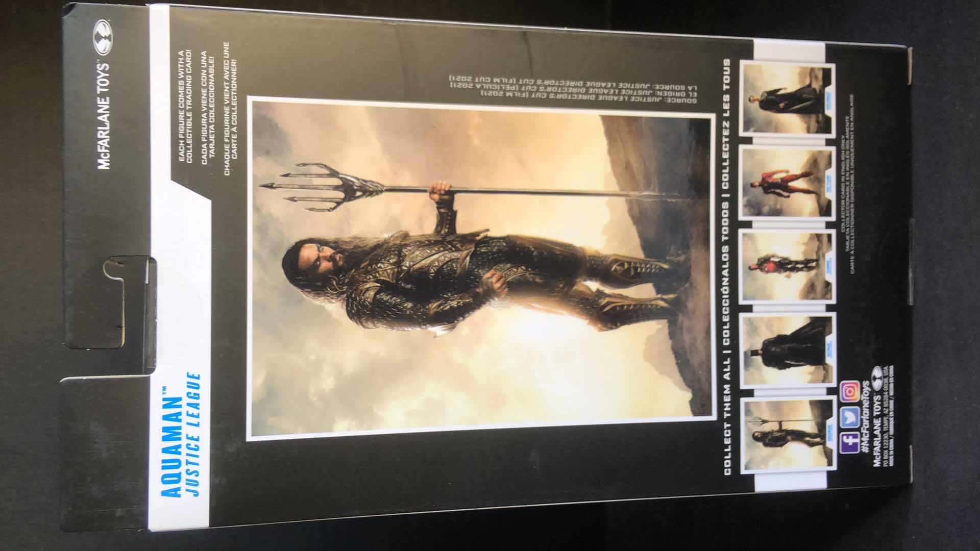 NIB MCFARLANE TOYS JUSTICE LEAGUE AQUAMAN ACTION FIGURE for sale | Las