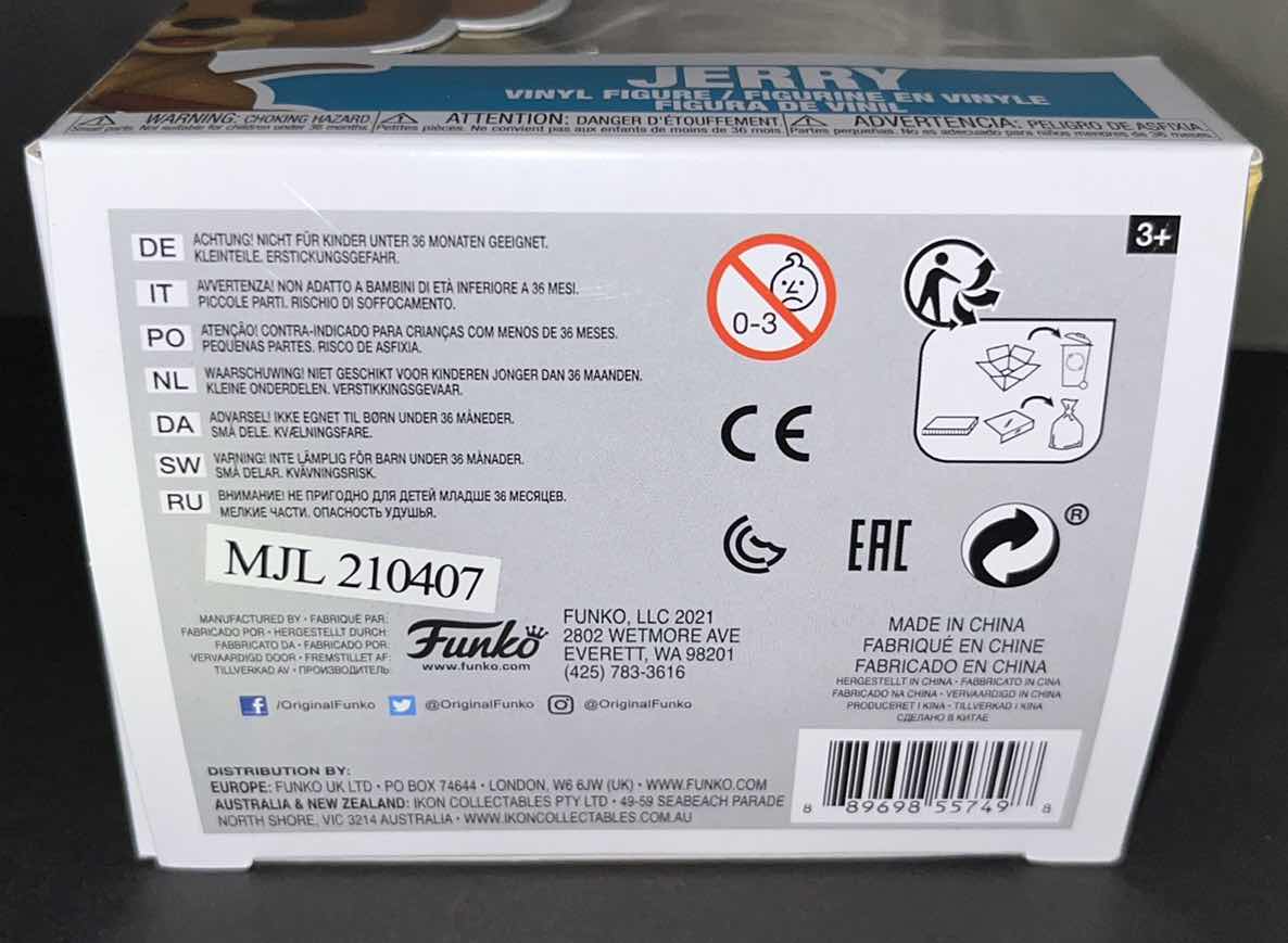 Photo 1 of NEW FUNK POP MOVIES VINYL FIGURE, TOM & JERRY #1097 JERRY $24.00 (1)