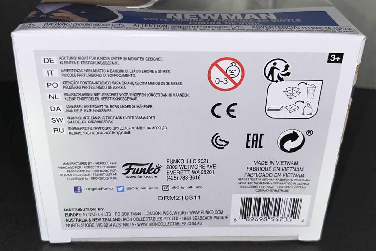 Photo 1 of NEW FUNKO POP TELEVISION VINYL FIGURE, SEINFELD #1085 NEWMAN (1)