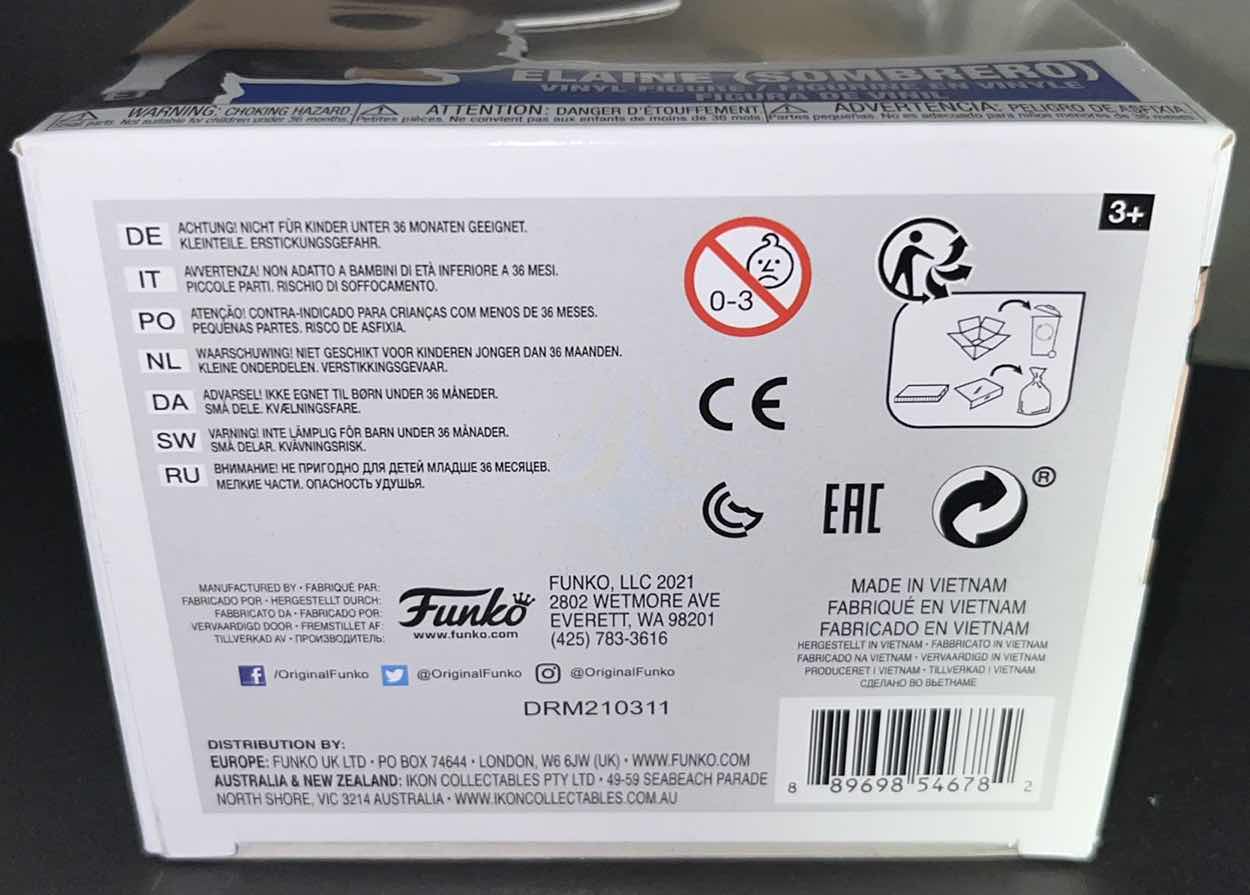 Photo 4 of NEW FUNKO POP TELEVISION VINYL FIGURE, SEINFELD #1087 ELAINE SOMBRERO (1)