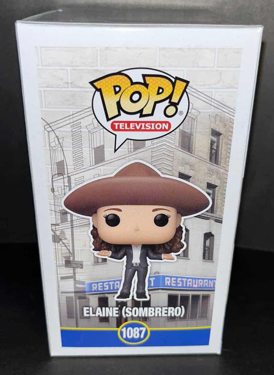 Photo 2 of NEW FUNKO POP TELEVISION VINYL FIGURE, SEINFELD #1087 ELAINE SOMBRERO (1)