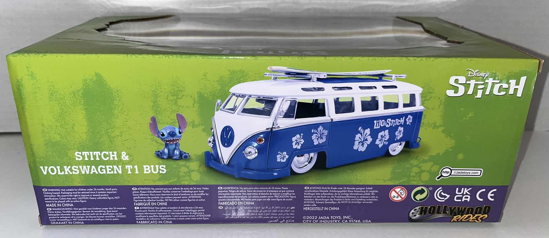 Photo 1 of NEW JADA TOYS DIE-CAST DISNEY LILO & STITCH, STITCH & VOLKSWAGEN T1 BUS (1)