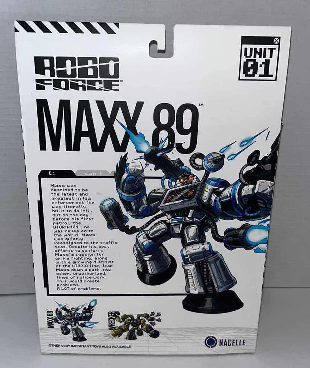 Photo 1 of BRAND NEW NACELLE ROBO FORCE VERY IMPORTANT TOY ACTION FIGURE, “MAXX 89” (1)