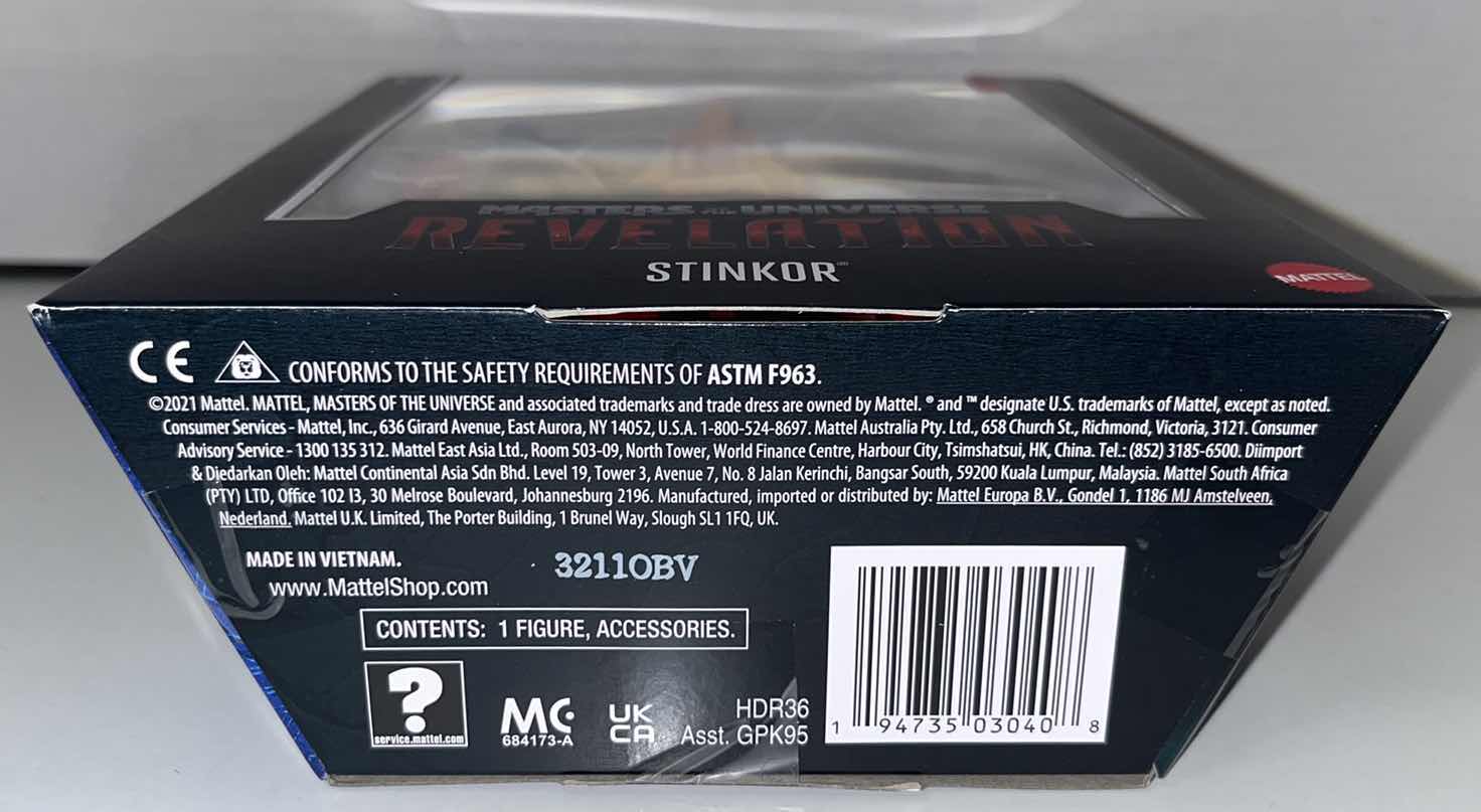 Photo 1 of BRAND NEW MATTEL MASTERS OF THE UNIVERSE REVELATION ACTION FIGURE, “STINKOR” (1)