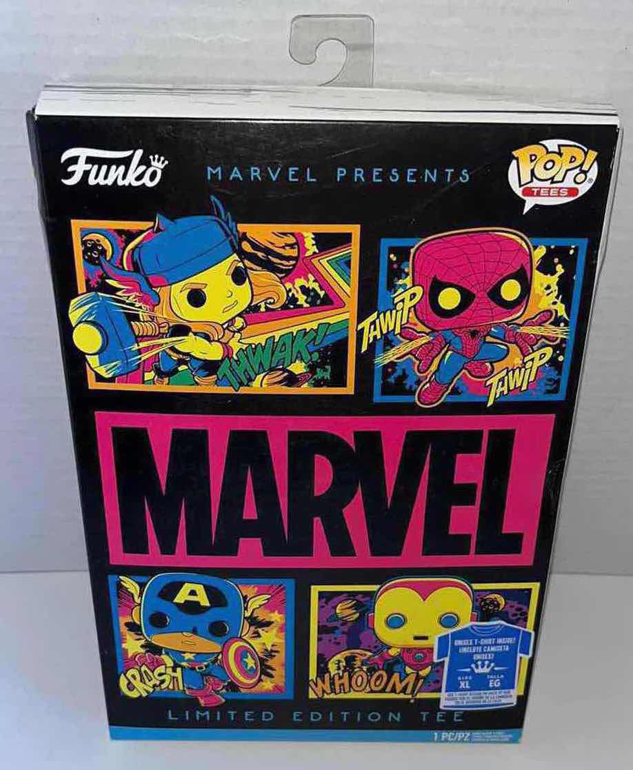 Photo 1 of BRAND NEW FUNKO POP TEES! MARVEL PRESENTS LIMITED EDITION UNISEX T-SHIRT SIZE XL $25.00 (1)