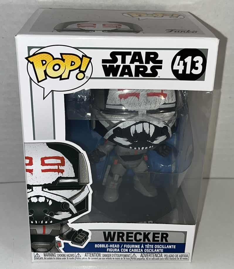 Photo 1 of NEW FUNKO POP! BOBBLE-HEAD FIGURINE, STAR WARS #413 WRECKER (1)