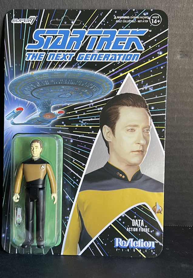 Photo 1 of BRAND NEW REACTION STARTREK THE GENERATION- DATA 4” ACTION FIGURE