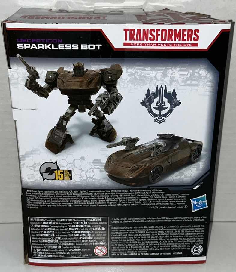 Photo 1 of BRAND NEW HASBRO TAKARA TOMY NETFLIX TRANSFORMERS KINGDOM WAR FOR CYBERTRON TRILOGY, DECEPTICON “SPARKLESS BOT” (1)