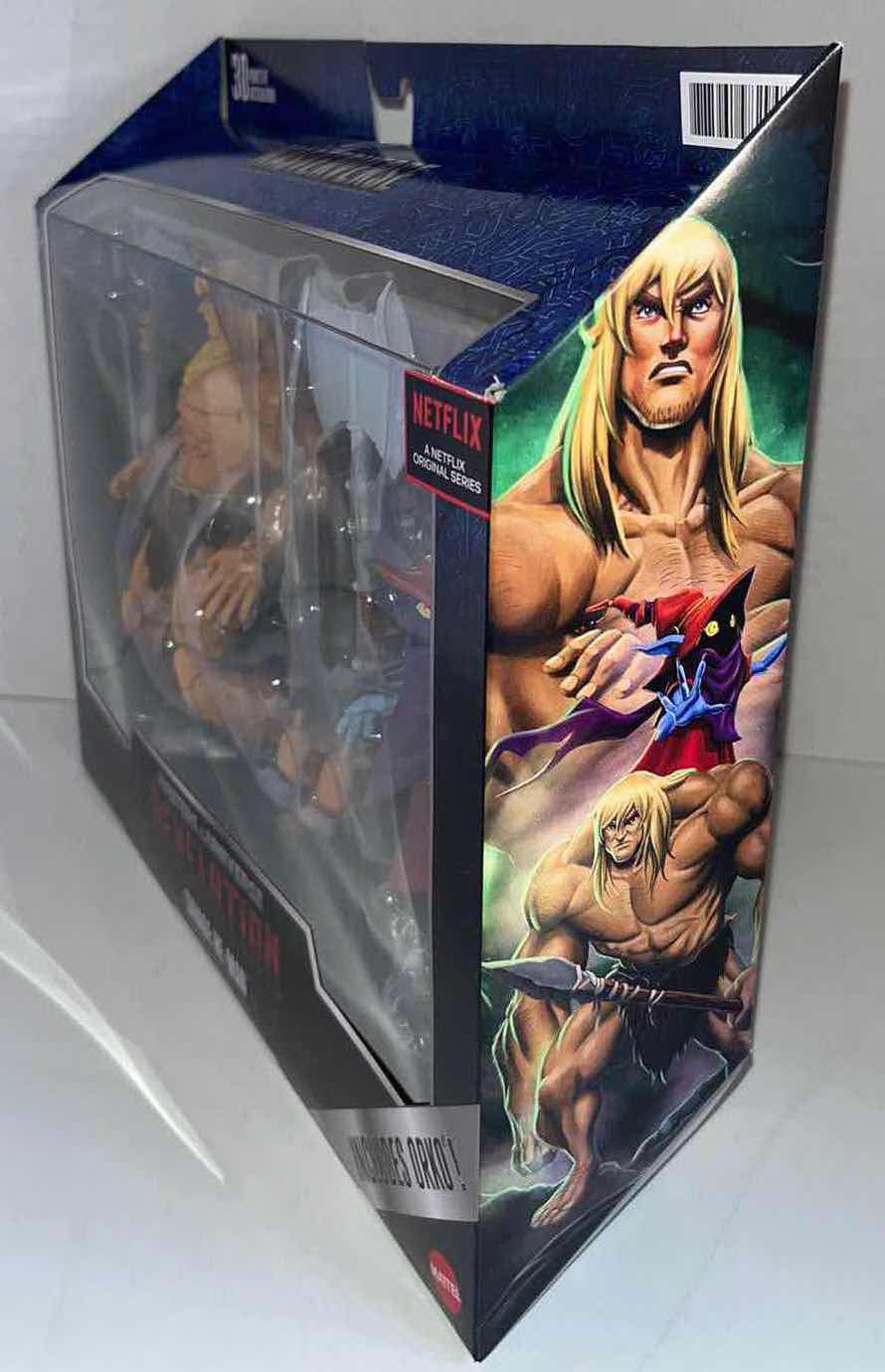 Photo 1 of NEW MATTEL MASTERS OF THE UNIVERSE REVELATION ACTION FIGURE & ACCESSORIES, SAVAGE HE-MAN & ORKO (1)