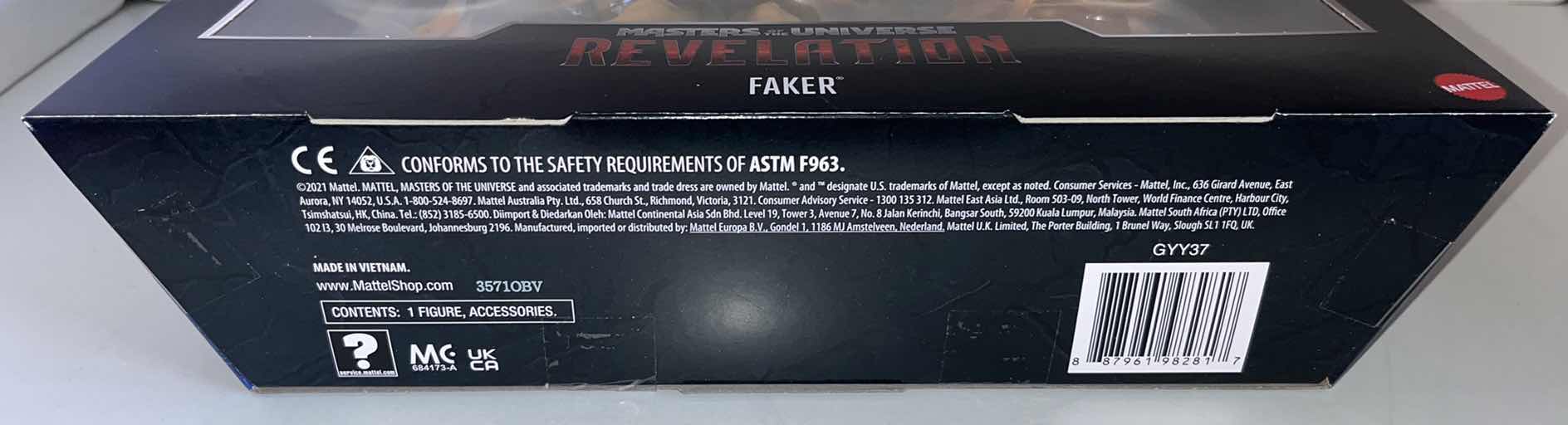 Photo 1 of NEW MATTEL MASTERS OF THE UNIVERSE REVELATION ACTION FIGURE & ACCESSORIES, FAKER (1)
