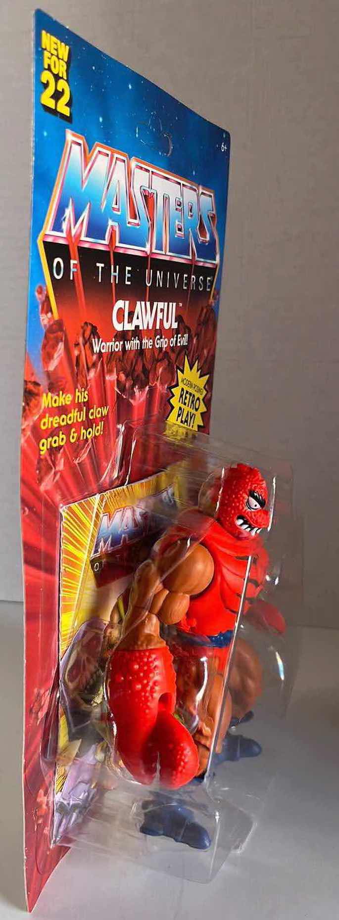 Photo 1 of NEW MATTEL MASTERS OF THE UNIVERSE ACTION FIGURE & ACCESSORIES, CLAWFUL WARRIOR WITH THE GRIP OF EVIL (1)