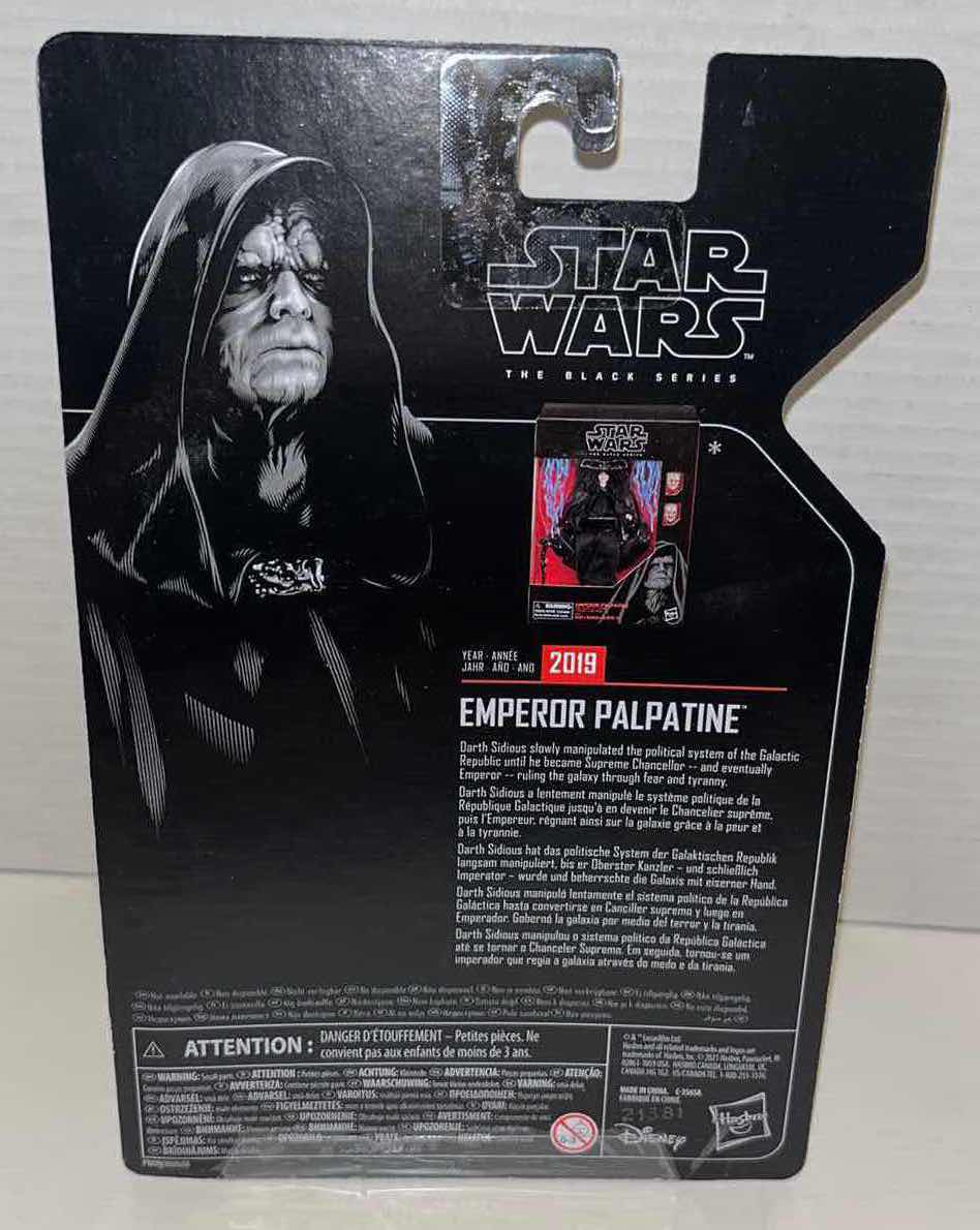 Photo 1 of NEW HASBRO STAR WARS THE BLACK SERIES ARCHIVE ACTION FIGURE, “EMPEROR PALPATINE” $29.00 (1)
