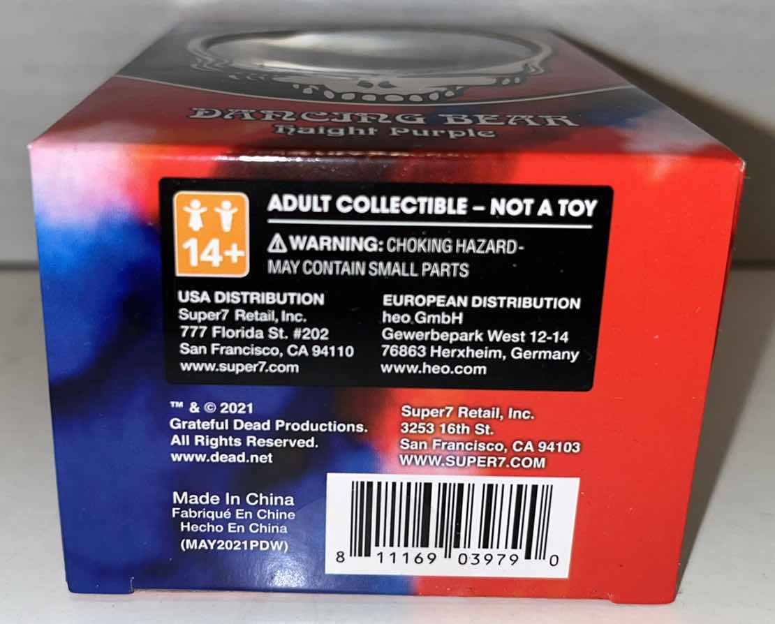 Photo 1 of NEW GRATEFUL DEAD REACTION FIGURE, DANCING BEAR HAIGHT PURPLE (1)