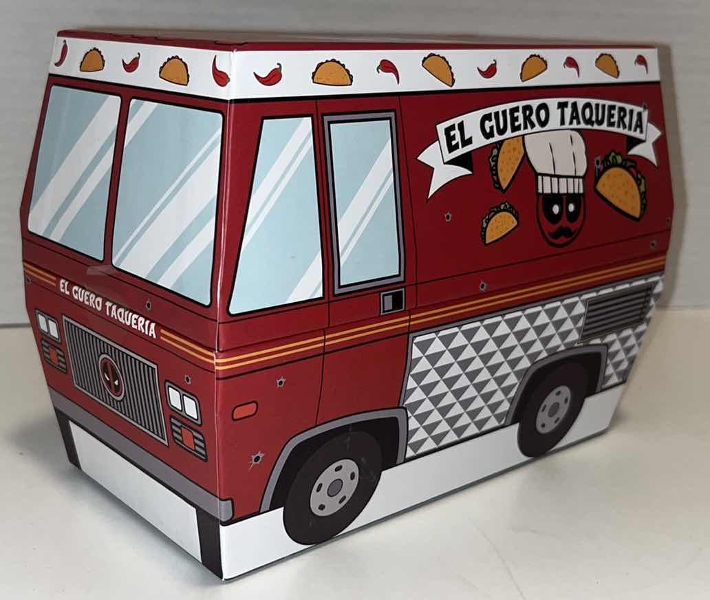 Photo 1 of NEW BIOWORLD MARVEL DEADPOOL EL GUERO TAQUERIA 3 PAIR CREW SOCK BOX SET (ADULT 10-13)