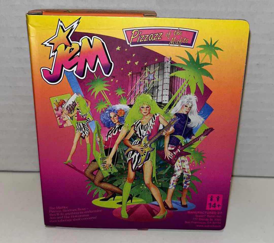 Photo 1 of NEW HASBRO SUPER 7 REACTION 4” FIGURE, JEM “PIZZAZZ OF THE MISFITS” W GUITAR (1)