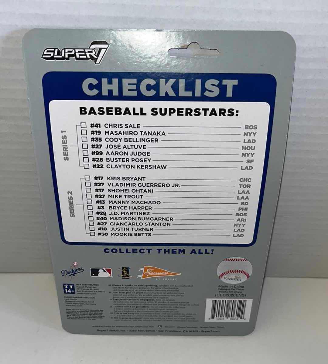Photo 1 of NEW SUPERSPORTS BY SUPER 7, BASEBALL SUPERSTARS LOS ANGELES DODGERS #10 JUSTIN TURNER (1)