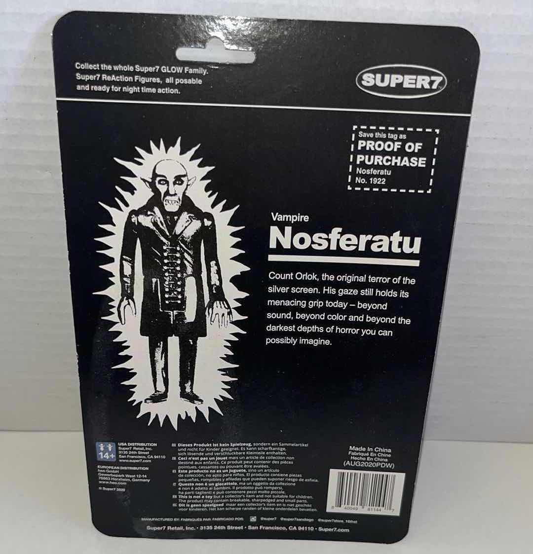 Photo 1 of NEW SUPER 7 REACTION FIGURE, “VAMPIRE NOSFERATU”