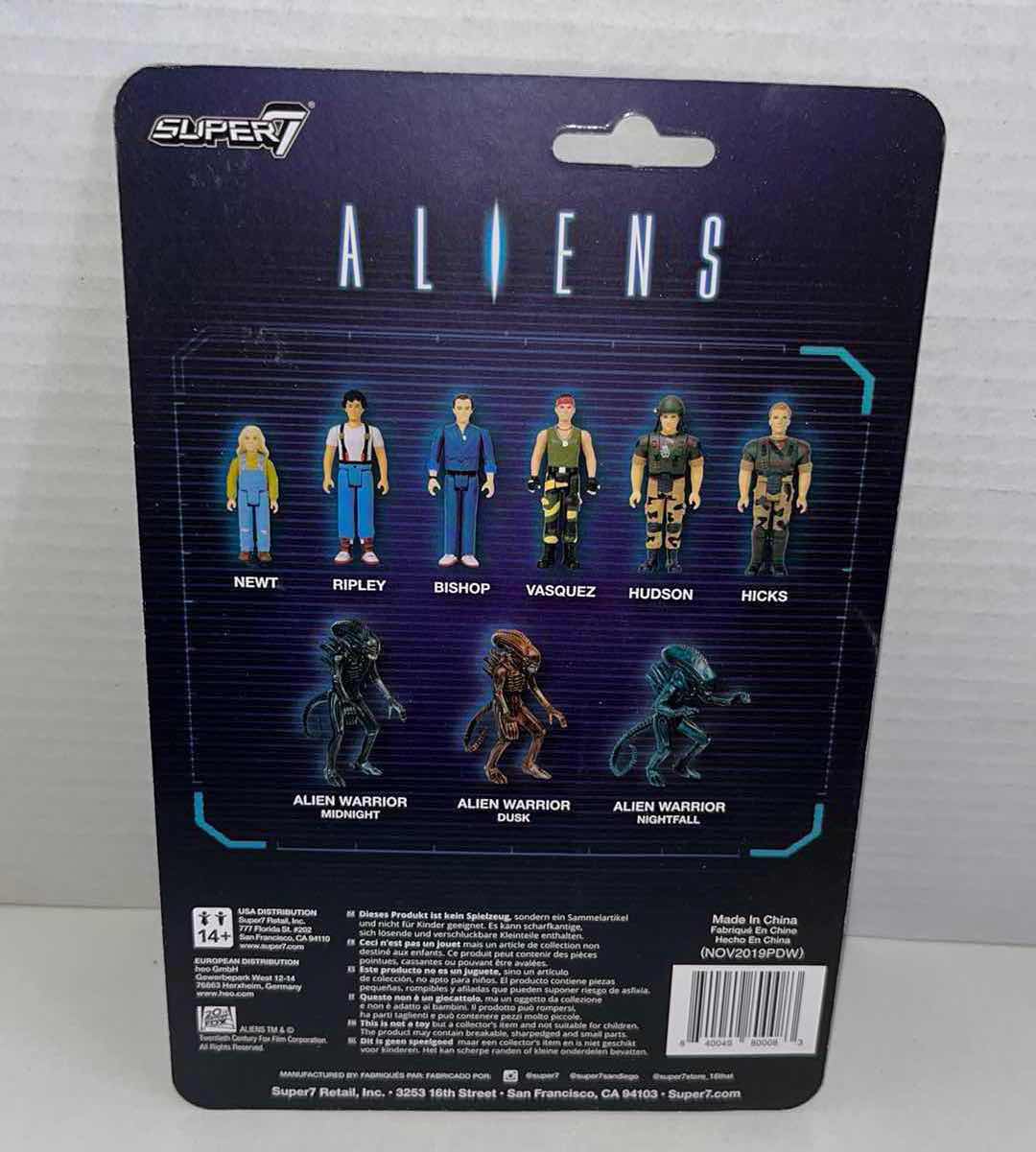 Photo 1 of NEW SUPER 7 REACTION FIGURES, ALIENS “BISHOP” (1)