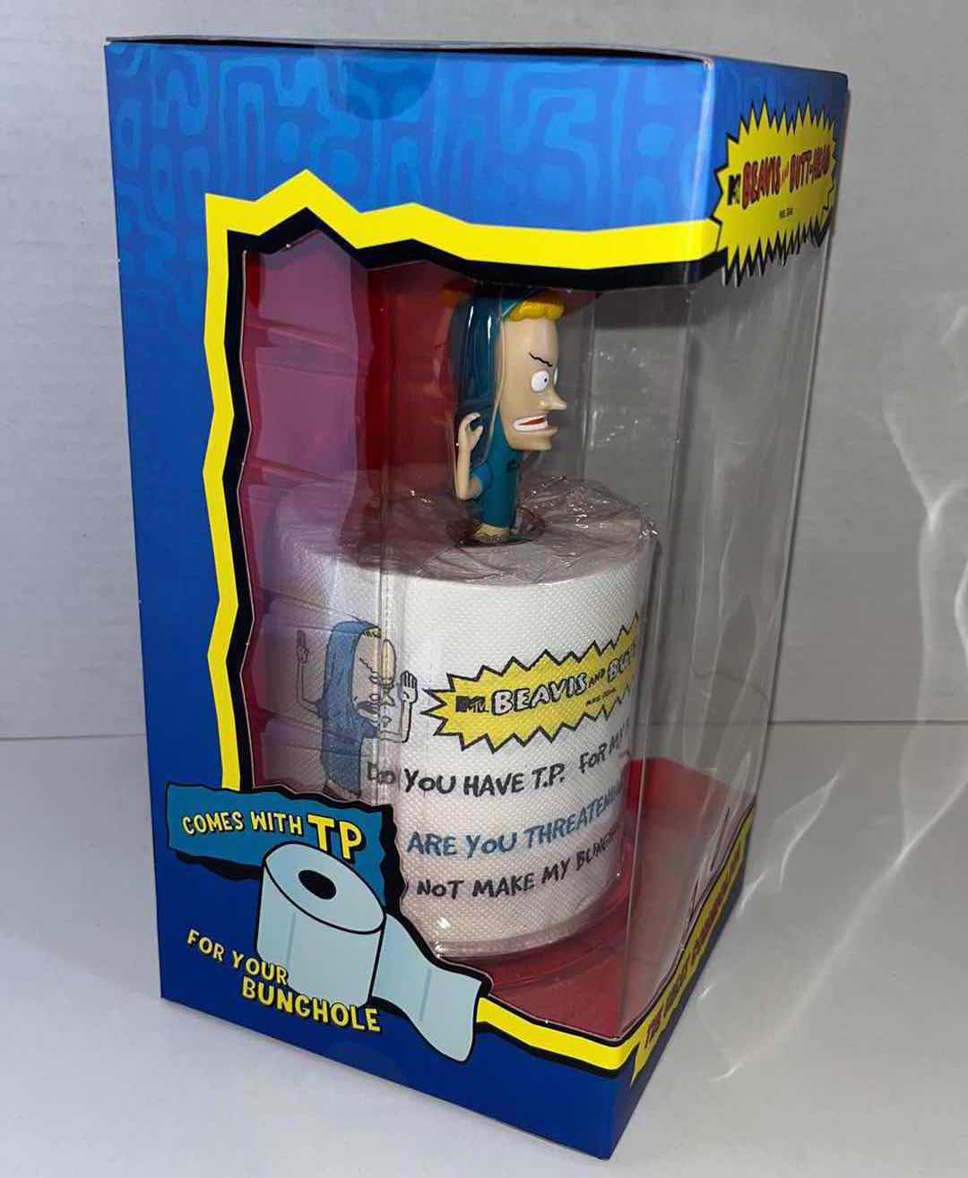 Photo 1 of NEW SUPER7 MTV BEAVIS AND BUTTHEAD “THE GREAT CORNHOLIO” FIGURE & TOILET PAPER ROLL $36.00 (1)