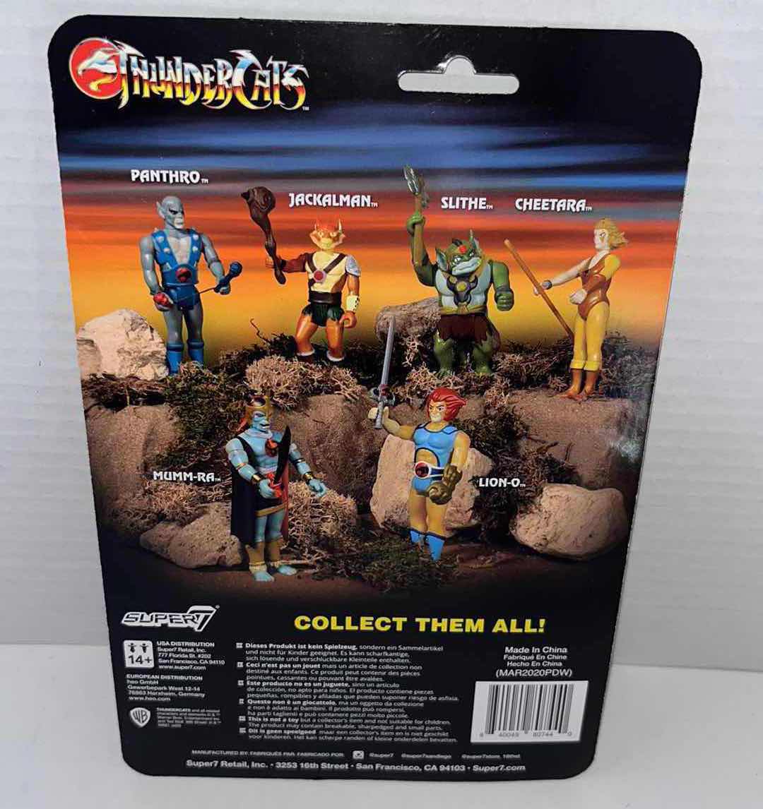 Photo 1 of NEW SUPER7 REACTION FIGURES, THUNDERCATS “JACKALMAN” (1)