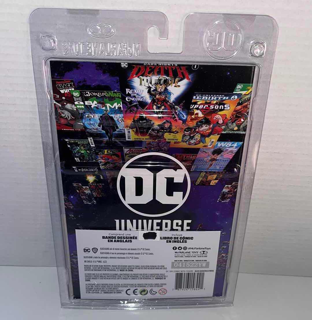 Photo 1 of NEW MACFARLANE TOYS DC DIRECT PAGE PUNCHERS, BLACK ADAM FIGURINE & “ENDLESS WINTER SPECIAL 1” COMIC BOOK (1)