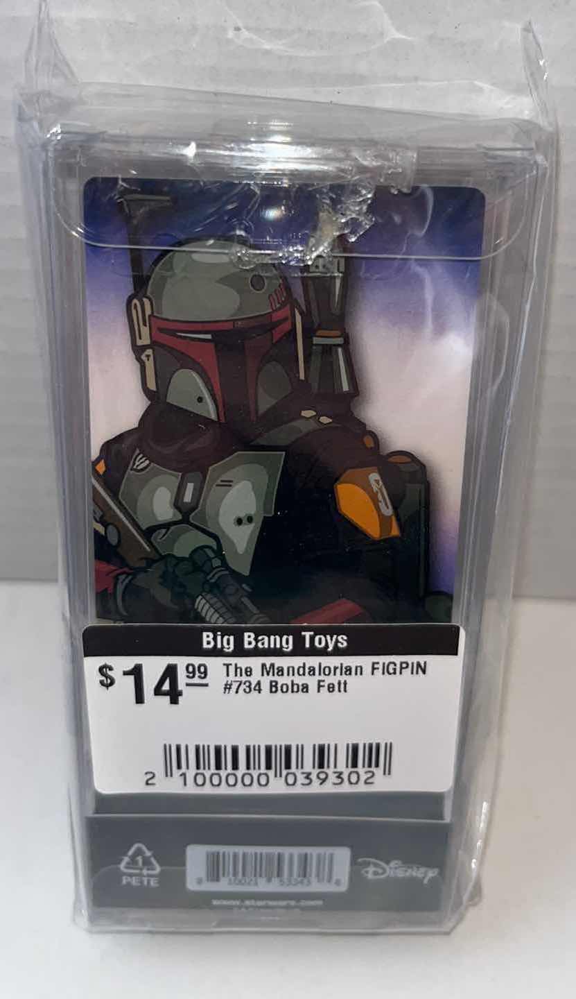 Photo 1 of NEW FIGPIN STAR WARS THE MANDALORIAN, #734 BOBA FETT $15.00 (1)