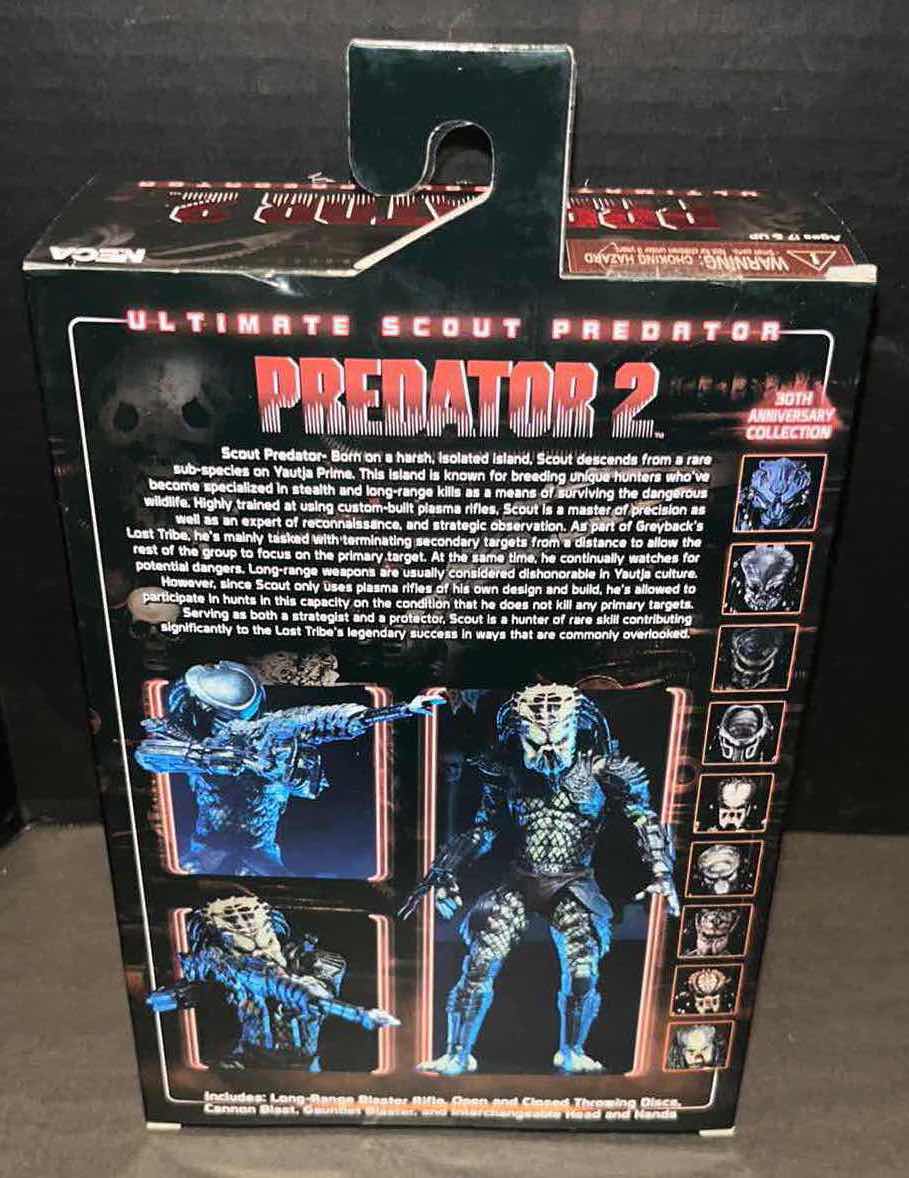 Photo 1 of BRAND NEW NECA 30TH ANNIVERSARY COLLECTION ACTION FIGURE & ACCESSORIES, PREDATOR 2 “ULTIMATE SCOUT PREDATOR”