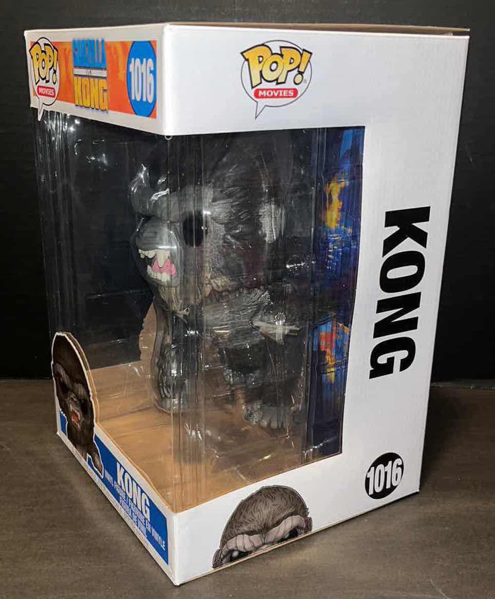 Photo 1 of NEW FUNKO POP! MOVIES VINYL FIGURE, #1016 GODZILLA VS KONG “KONG” (10” FIGURE)