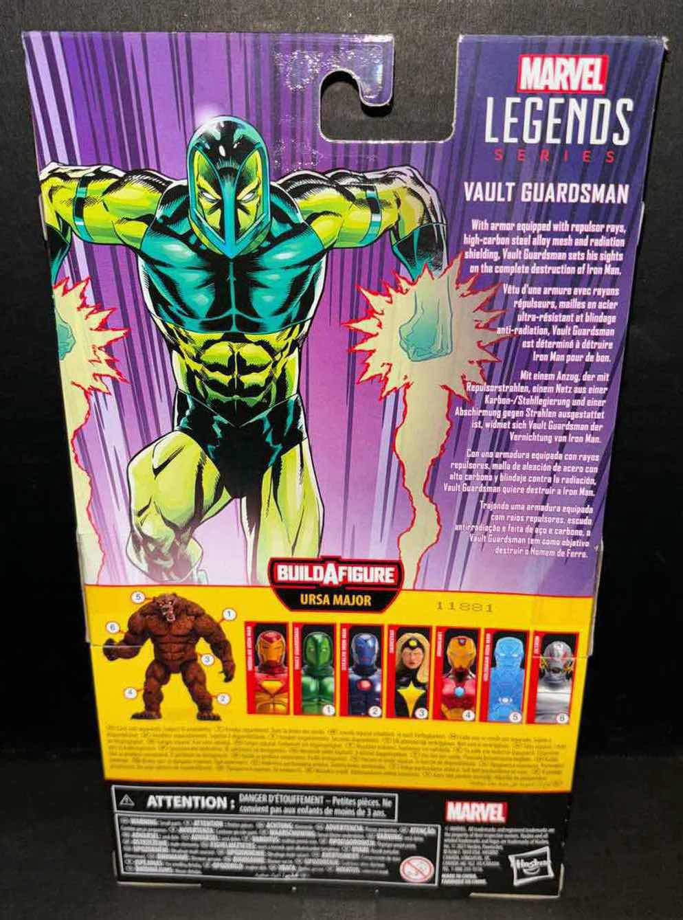 Photo 1 of NEW HASBRO LEGEND SERIES ACTION FIGURE, MARVEL IRON MAN “VAULT GUARDSMAN”