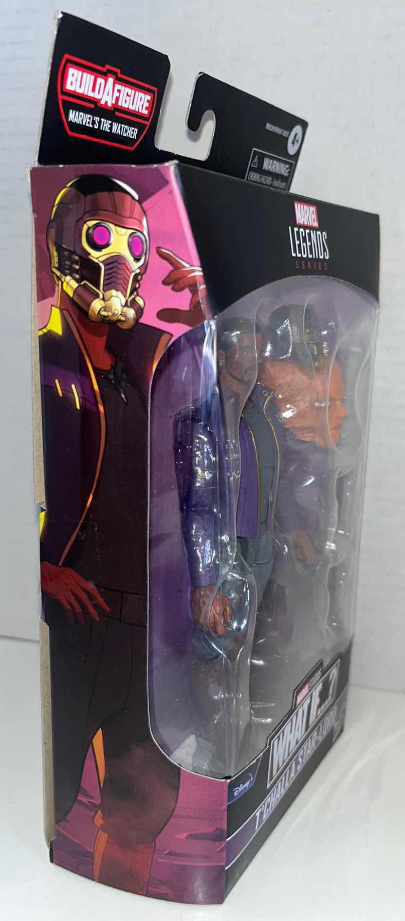 Photo 1 of NEW HASBRO DISNEY+ MARVEL LEGEND SERIES ACTION FIGURE & ACCESSORIES, MARVEL STUDIOS WHAT IF? “T’CHALLA STAR-LORD”