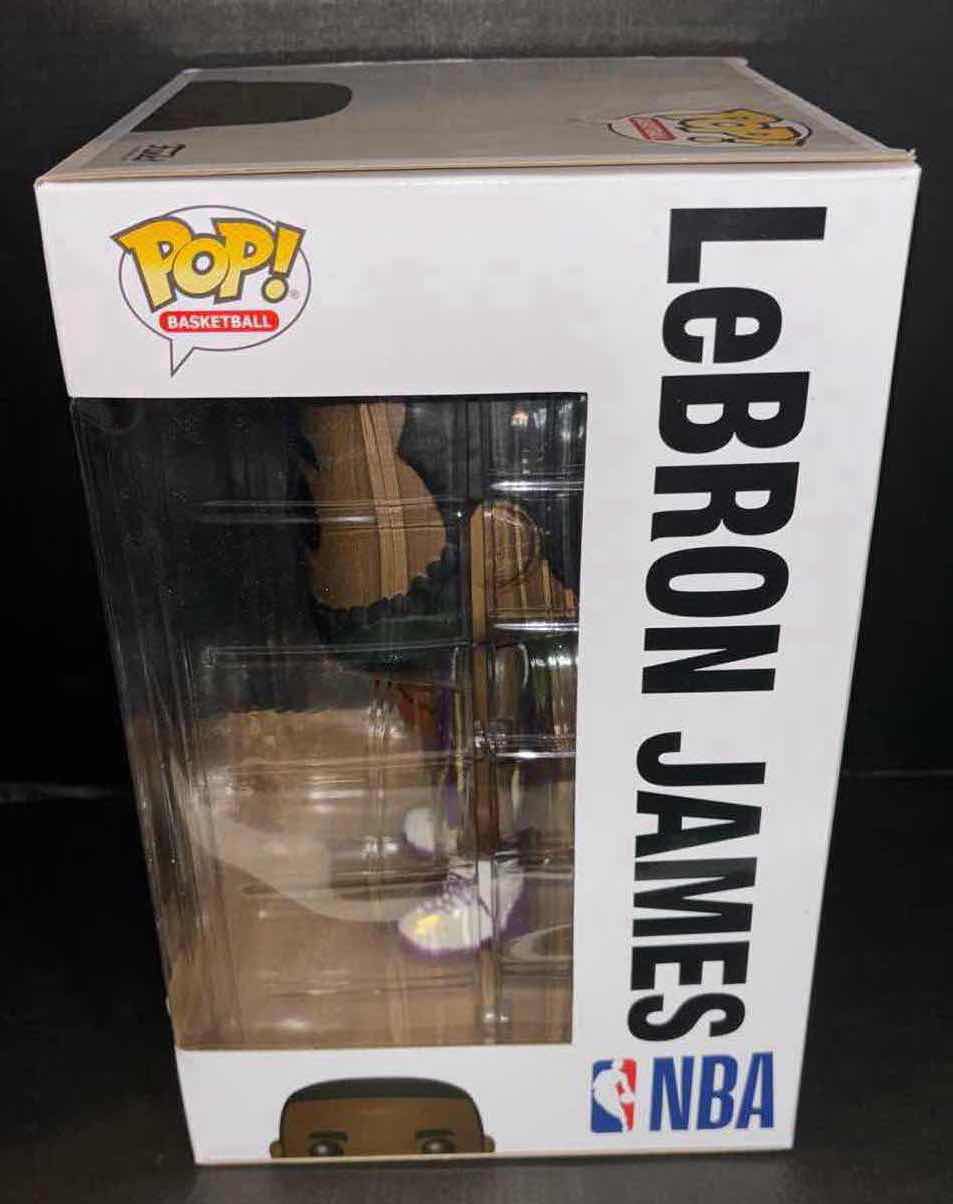 Photo 1 of NEW FUNKO POP! BASKETBALL 10” VINYL FIGURE, #98 LOS ANGELES LAKERS LEBRON JAMES (PURPLE JERSEY) 