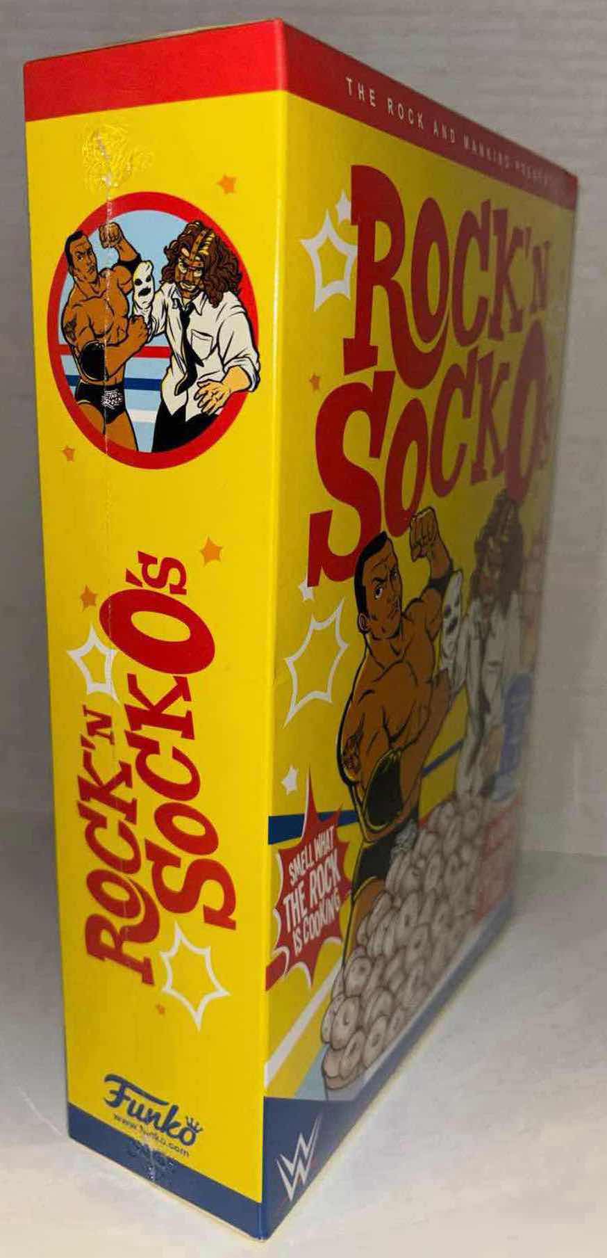 Photo 1 of NEW FUNKO WWE THE ROCK & MANKIND PRESENT ROCK N SOCK O’S UNISEX T-SHIRT, SIZE X-LARGE 