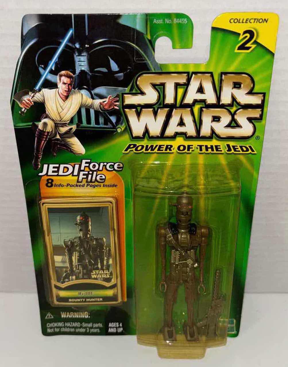 Photo 1 of NEW HASBRO STAR WARS POWER OF THE JEDI ACTION FIGURE, IG-88 W JEDI FORCE FILE