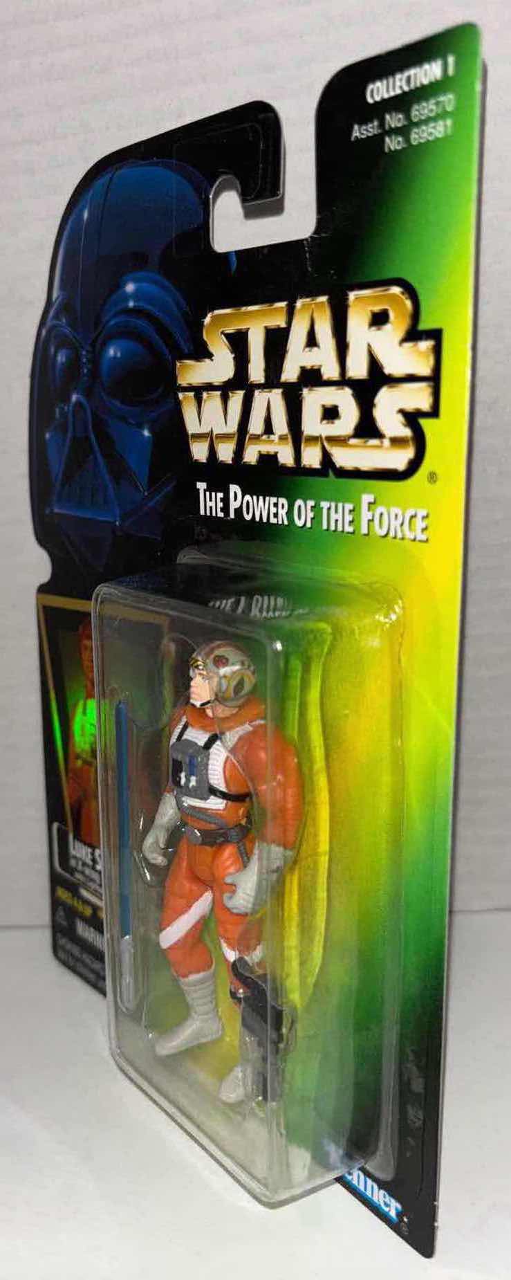 Photo 1 of NEW KENNER STAR WARS THE POWER OF THE FORCE ACTION FIGURE, LUKE SKYWALKER IN X-WING FIGHTER PILOT GEAR W LIGHTSABER & BLASTER PISTOL