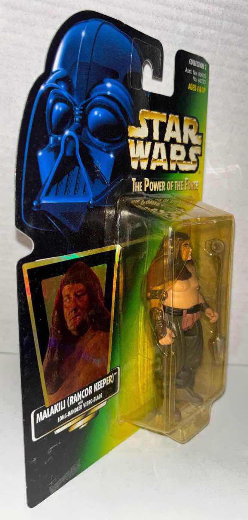 Photo 1 of NEW KENNER STAR WARS THE POWER OF THE FORCE ACTION FIGURE, MALAKILI (RANCOR KEEPER) W LONG-HANDLED VIBRO-BLADE
