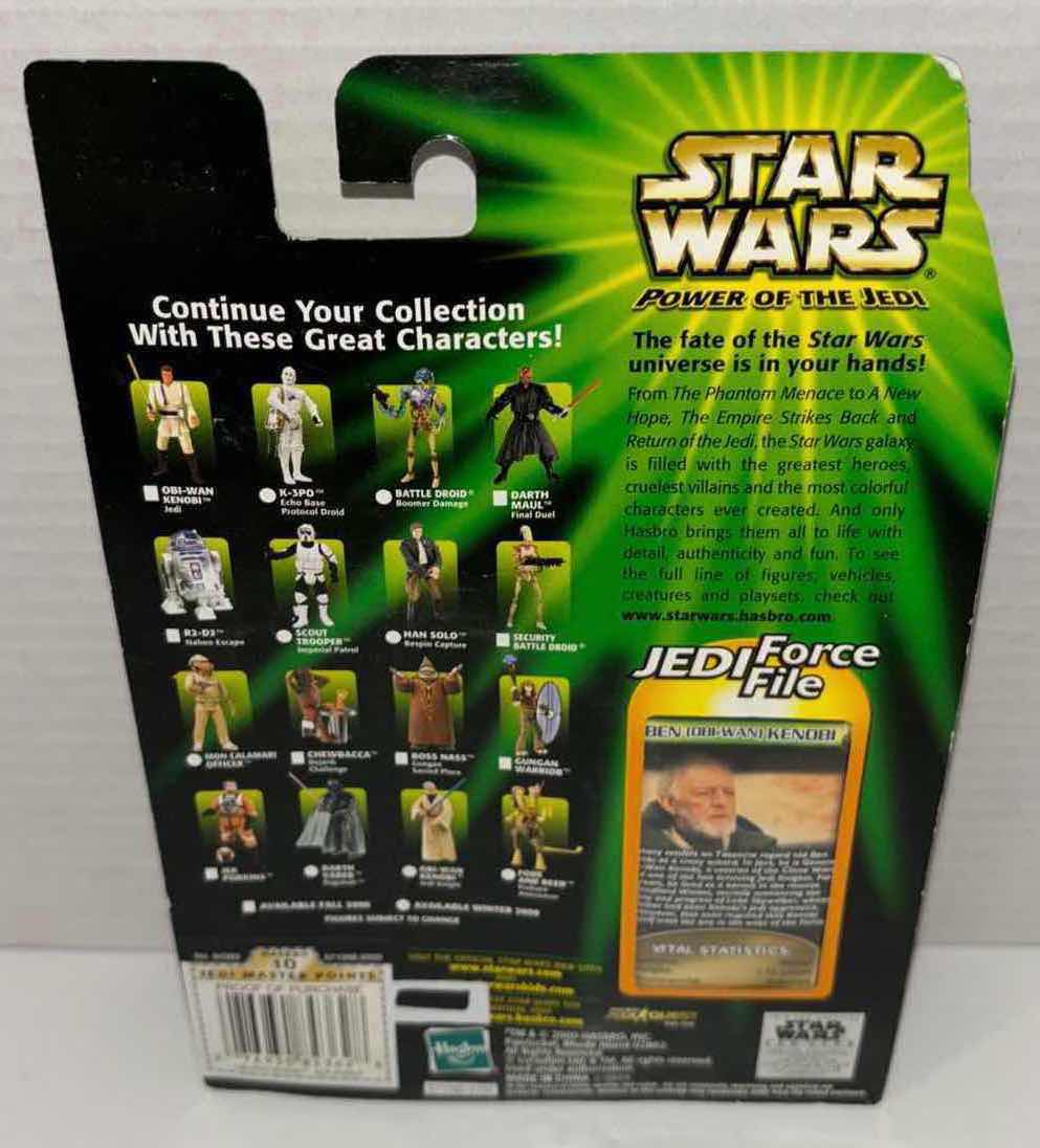 View 3 of NEW HASBRO STAR WARS POWER OF THE JEDI ACTION FIGURE, BEN (OBI-WAN) KENOBI & JEDI FORCE FILE