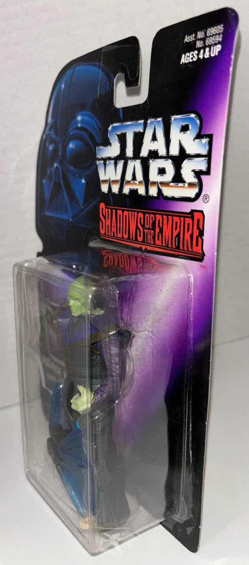 Photo 1 of NEW KENNER STAR WARS SHADOWS OF THE EMPIRE ACTION FIGURE, PRINCE XIZOR W ENERGY BLADE SHIELDS