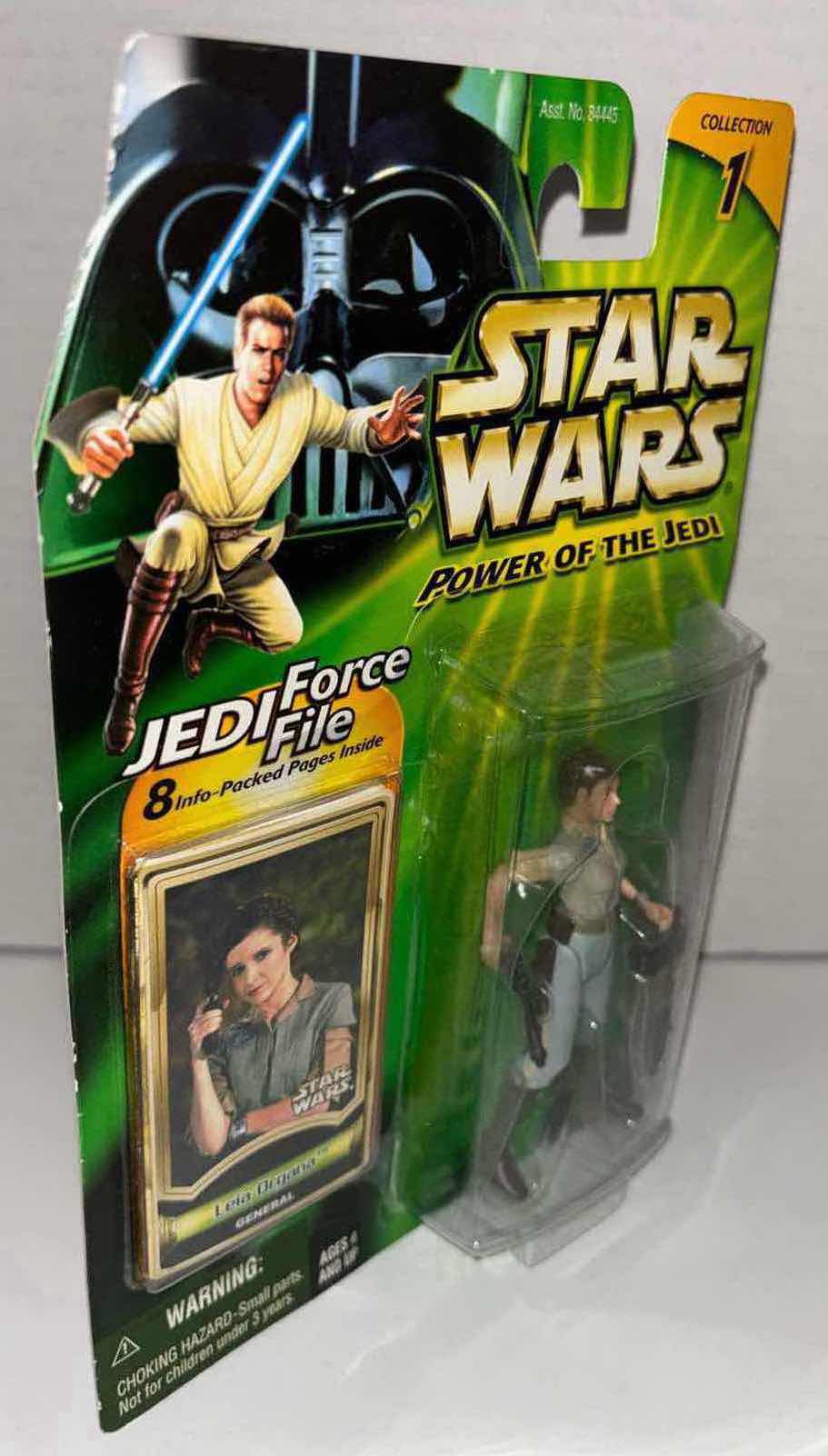Photo 1 of NEW HASBRO STAR WARS POWER OF THE JEDI ACTION FIGURE, LEIA ORGANA GENERAL & JEDI FORCE FILE