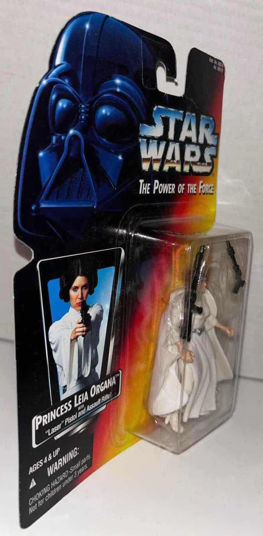 Photo 1 of NEW KENNER STAR WARS THE POWER OF THE FORCE ACTION FIGURE, PRINCESS LEIA ORGANA W LASER PISTOL & ASSAULT RIFLE