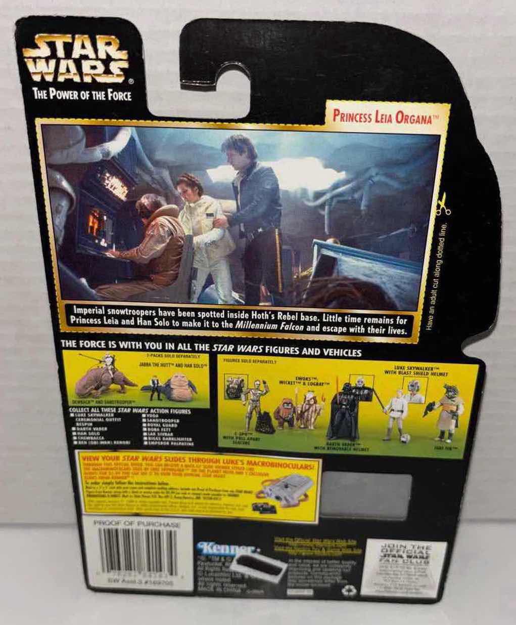 Photo 1 of NEW KENNER STAR WARS THE POWER OF THE FORCE ACTION FIGURE, PRINCESS LEIA ORGANA IN HOTH GEAR W BLASTER PISTOL & FREEZE FRAME ACTION SLIDE