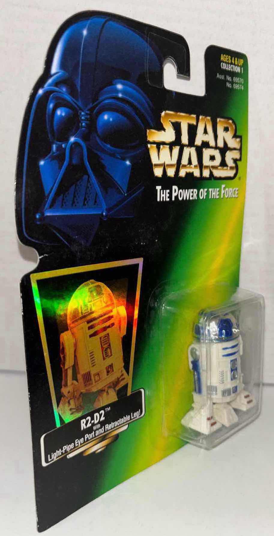 Photo 1 of NEW KENNER STAR WARS POWER OF THE FORCE ACTION FIGURE, R2-D2 W LIGHT-PIPE EYE PORT & RETRACTABLE LEG